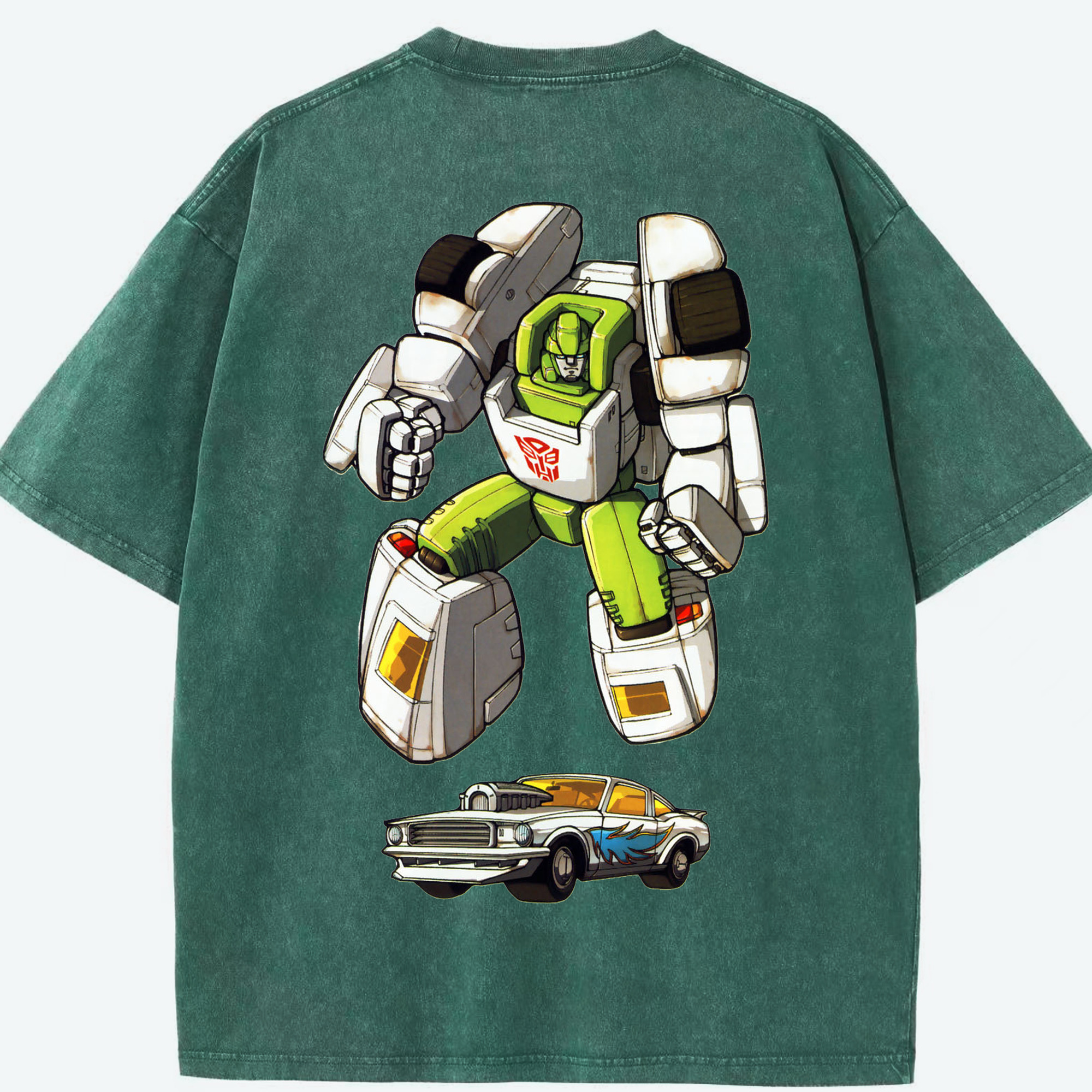 （画像用）  綿100% ヴィンテージ風 半袖Tシャツ（背面プリント）